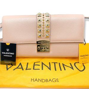 Valentino Cocotte Palmellato Rose Studded Clutch